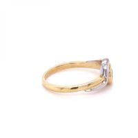Златен дамски пръстен с диамант 4,73гр. размер:60 14кр. проба:585 модел:21204-1, снимка 2 - Пръстени - 45201031