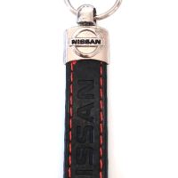 Автомобилен кожен ключодържател / за Nissan Нисан / черен цвят / стилни елегантни авто аксесоари, снимка 1 - Аксесоари и консумативи - 45540334