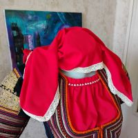 Комплект копринени дувале и нагръдник за Кюстендилска носия , снимка 2 - Други - 46199391