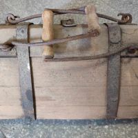 Старо дървено буре с дръжка, бъкел бъчва, снимка 7 - Антикварни и старинни предмети - 45127215