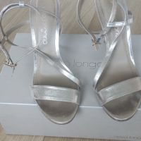 Златни обувки Eva Longoria, 38 номер, естествена кожа , снимка 3 - Дамски обувки на ток - 45824964