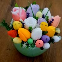 Великденски букети , снимка 6 - Изкуствени цветя - 45295772