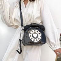 Чанта с работеща ретро слушалка Black, снимка 11 - Чанти - 45350303