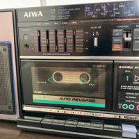 AIWA CA-W80 VINTAGE RETRO BOOMBOX Ghetto Blaster радио касетофон, снимка 6 - Радиокасетофони, транзистори - 46211731