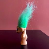 Играчка Кукла Трол Troll 7 см + коса, снимка 3 - Колекции - 45904380