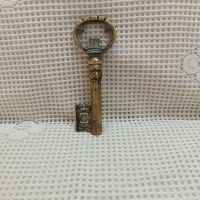 Стар бронзов ключ-тирбушон, снимка 2 - Антикварни и старинни предмети - 45765287