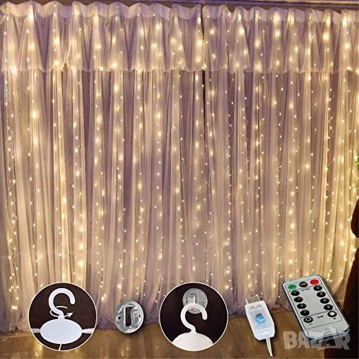 LED светеща завеса, снимка 1