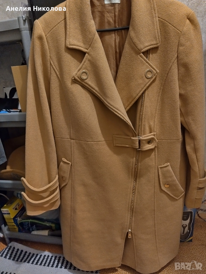 Палто бежово, снимка 1