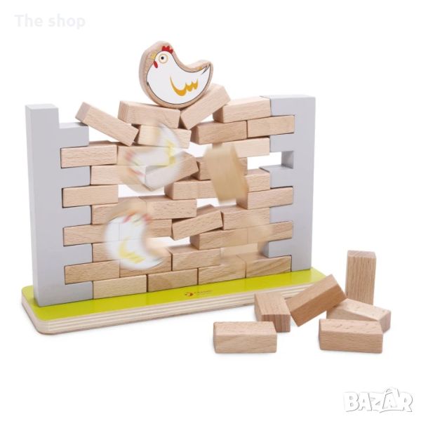 Дървена играчка - Стена за нареждане (004), снимка 1