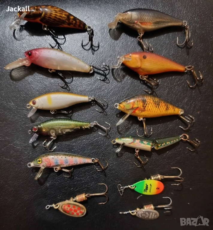 Воблер блесна , Salmo Bullhead, Lucky Craft Tango, Sakura, Rapala,Mepps, костур кефал пъстърва trout, снимка 1