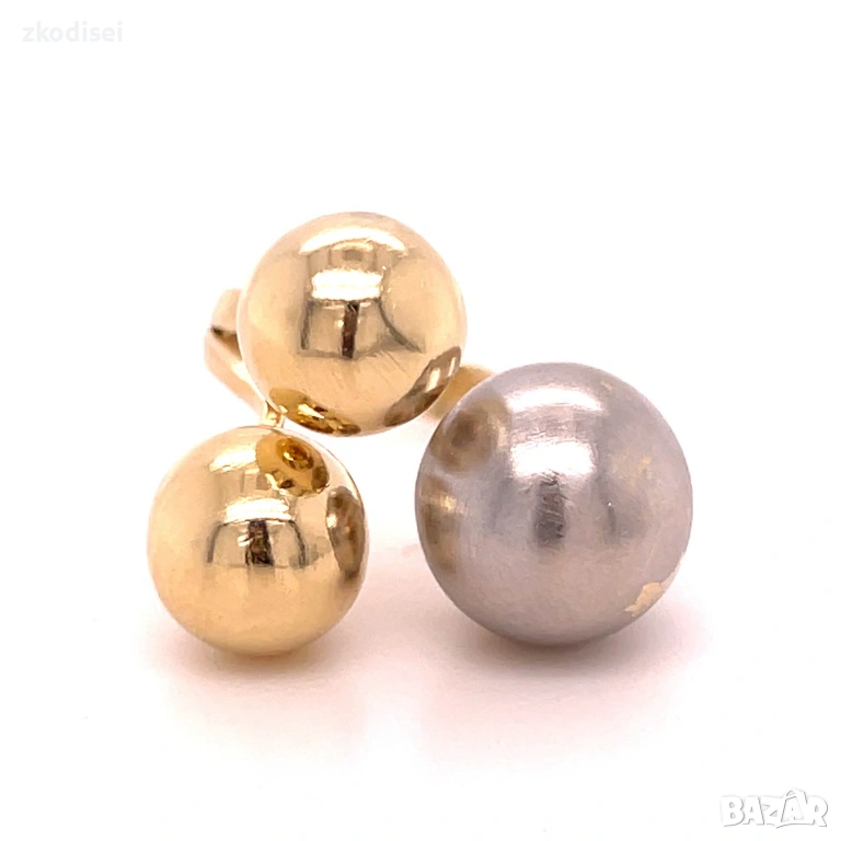 Златен дамски пръстен 6,60гр. размер:51 14кр. проба:585 модел:36284-1, снимка 1