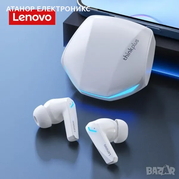 Lenovo - Безжични слушалки (GM2 Pro) - Bluetooth 5.3, за двоен режим на игри, ниска латентност, HD , снимка 1