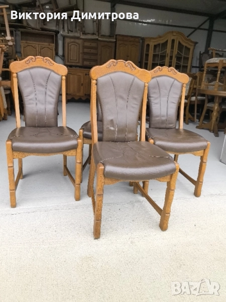 Комплект от 4 трапезни стола , снимка 1