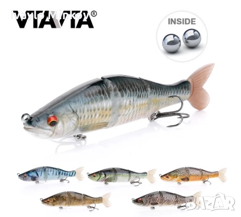 11.5см. 17г Воблер Metal Jointed Soft Tail VTAVTA, снимка 1