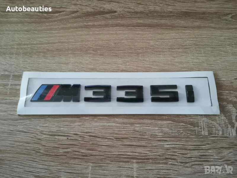 BMW М335i черен гланц емблема , снимка 1