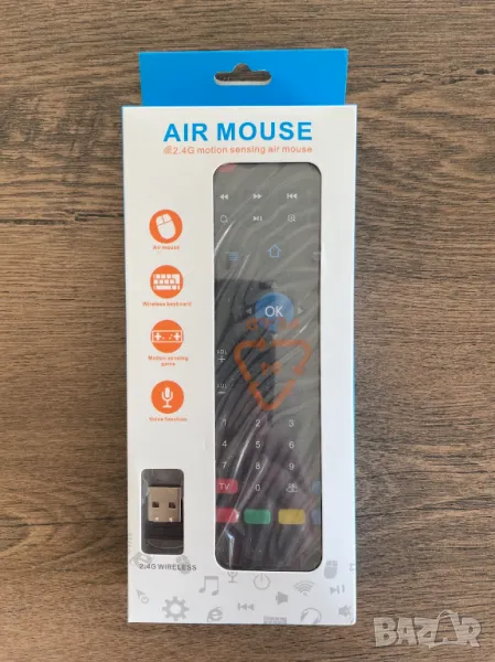 Air Mouse - 3 функции в 1: универсално дистанционно, клавиатура и мишка, снимка 1