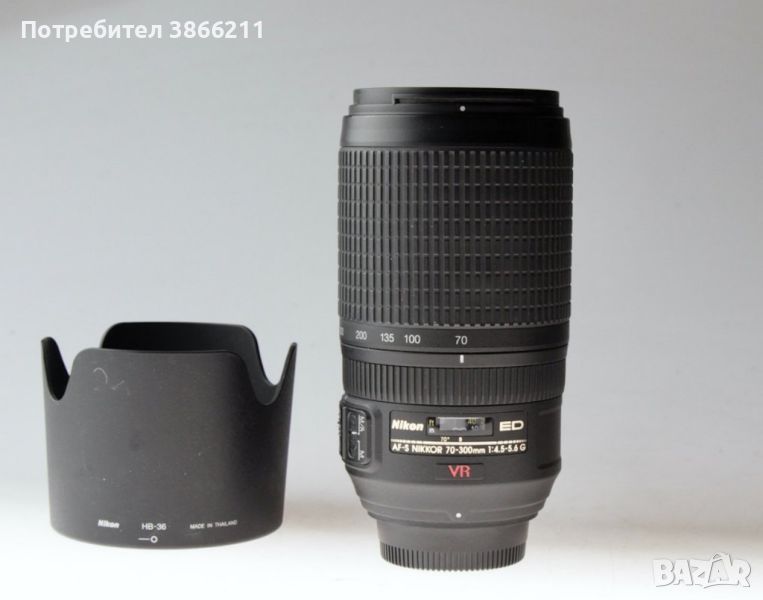 Nikon ED AF-S Nikkor 70-300mm 1:4,5-5,6G VR Zoomlens, снимка 1