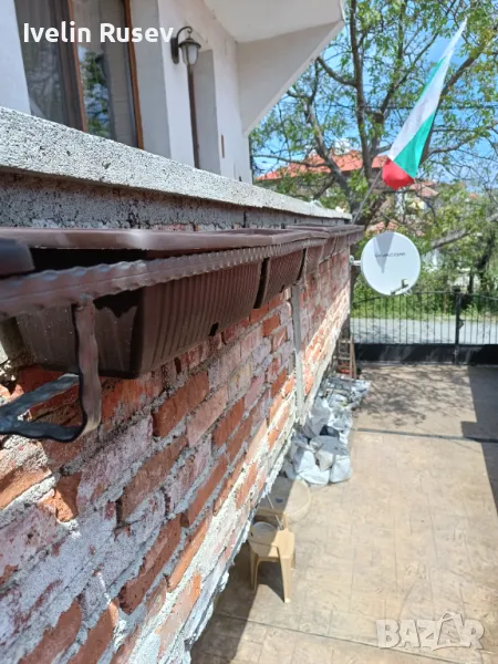 Поставка за саксия от кована шина 2 бр ,обща дължина 6 метра и половина,в комплект с 13 бр сандъчета, снимка 1