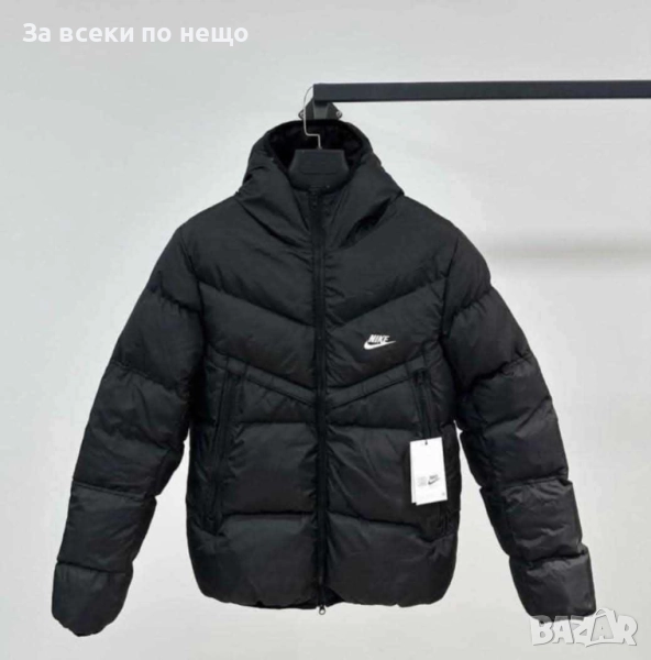 Nike Мъжко Черно Зимно Яке С Бродирано Лого Найк Код B408, снимка 1