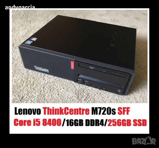 Lenovo ThinkCentre M720s SFF/Core i5-8400/16gb ddr4/256gb ssd/Intel uhd/Windows 10 Pro, снимка 1