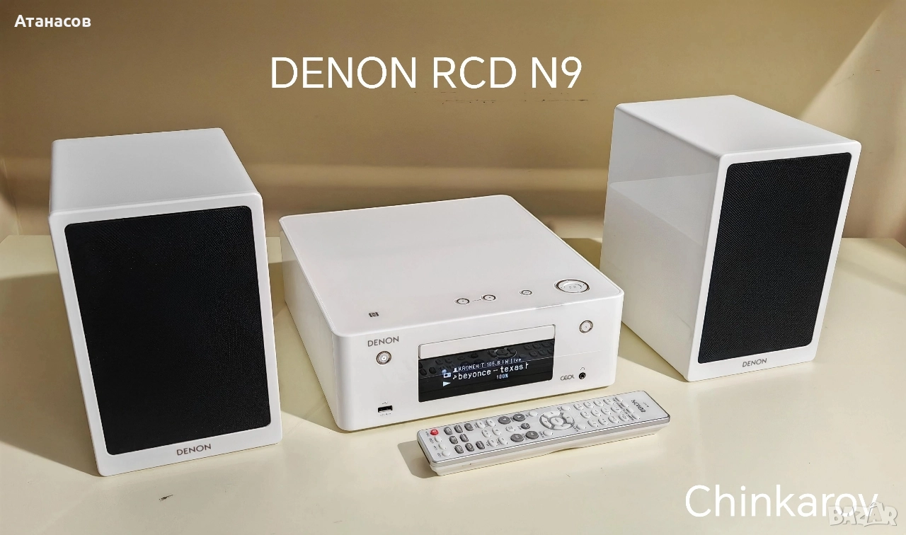 Denon Ceol RCD N9 2X65W аудиосистема с Bluetooth Wi-Fi USB Network , снимка 1