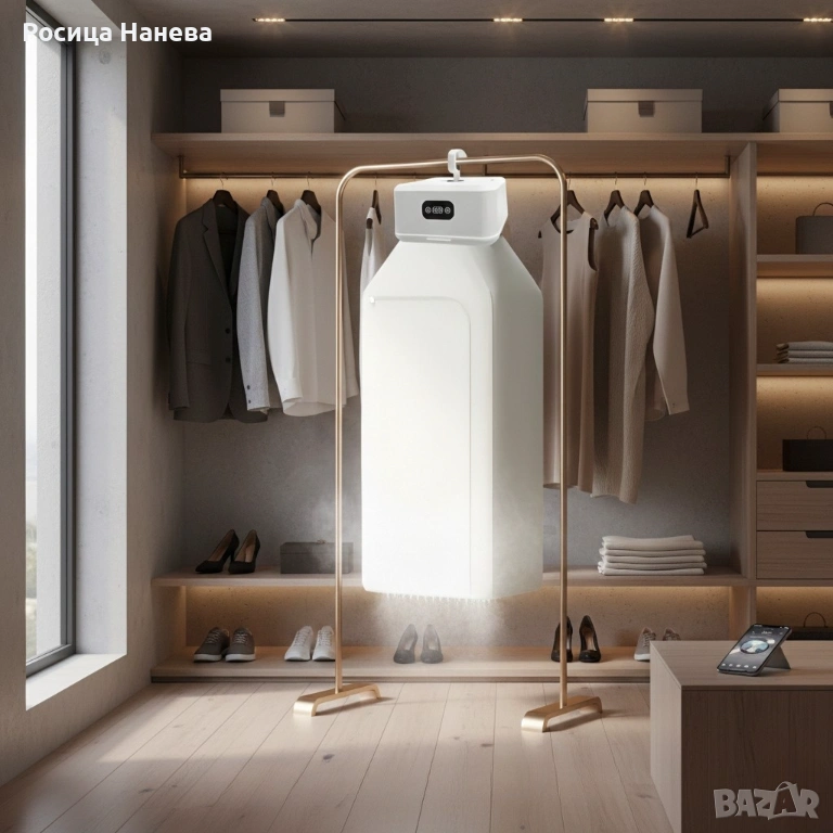 Преносима електрическа сушилня за дрехи – компактна, сгъваема, с таймер и 3D циркулация, снимка 1