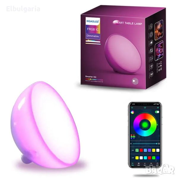 Нощна лампа Smarty с bluetooth,2700k-4000k-6400k+RGB, led 3w, 200lm, 2441, снимка 1