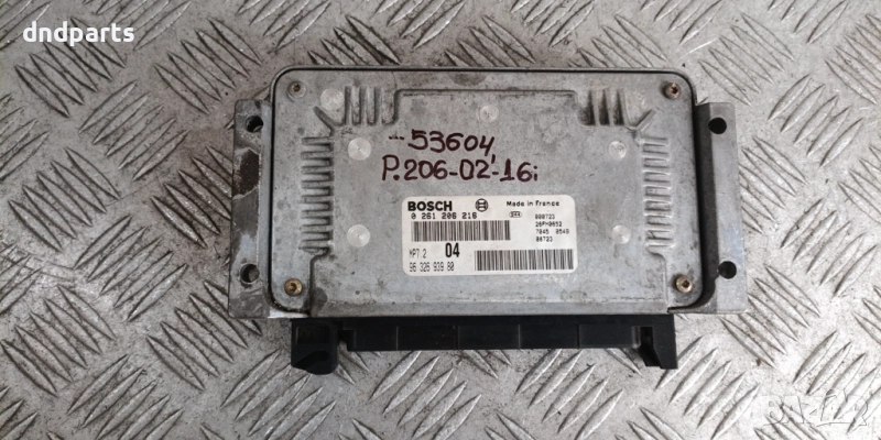 Компютър Peugeot 206 1.6i 2002г. 0261206216 9632693980	, снимка 1