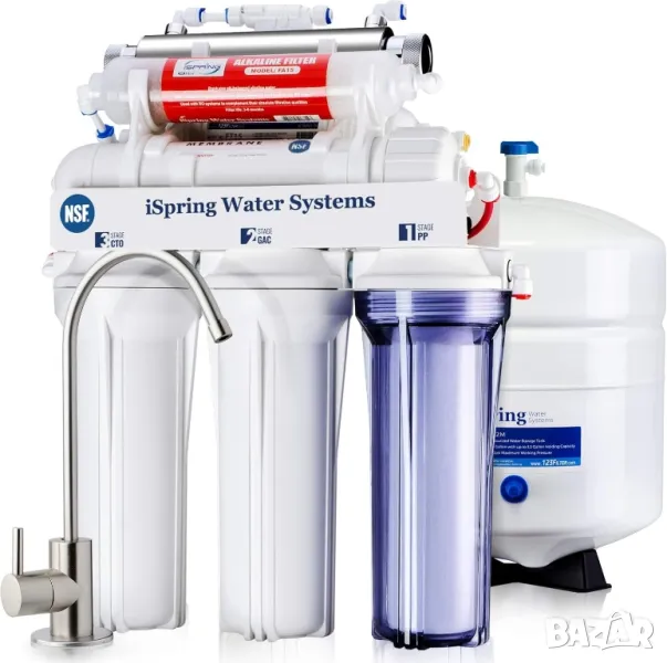 iSpring - Домашна система за пречистване за питейна вода + UV филтрация , снимка 1