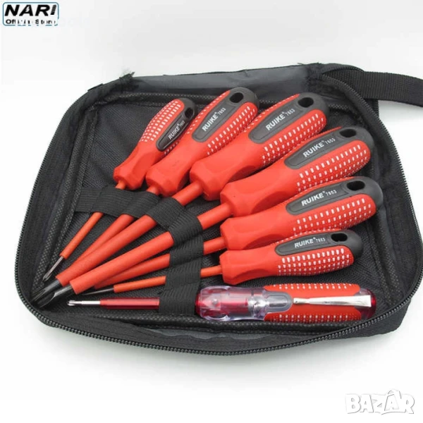 Отвертки електричарски 7бр комплект - T587, снимка 1