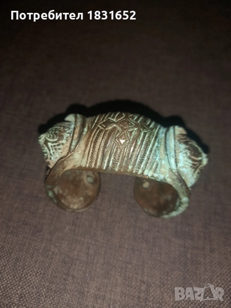 Стара гривна - рогатка, снимка 1