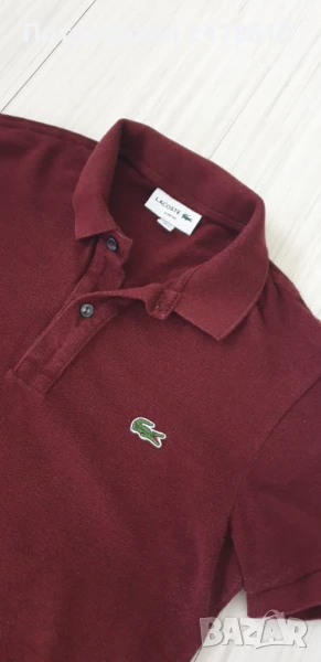 Lacoste Pique Cotton Slim Fit Mens Size 2 - XS - ОРИГИНАЛНА Тениска!, снимка 1