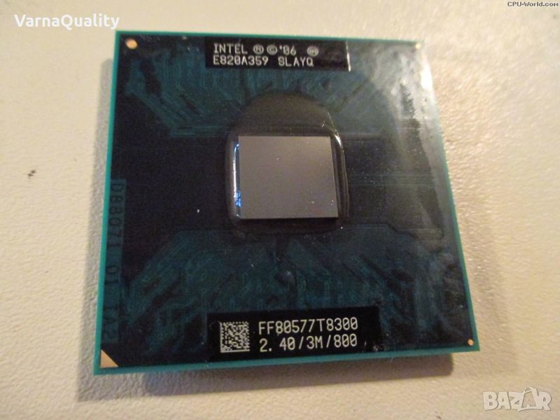 Intel® Core™2 Duo Processor T8300 (3M Cache, 2.40 GHz, 800 MHz FSB) BGA479 PGA478 - перфектен, снимка 1