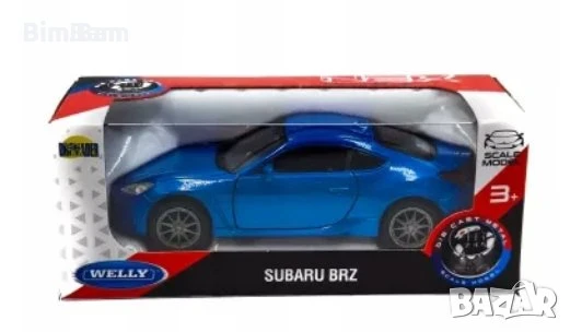 Колекционерска метална количка SUBARU BRZ / WELLY, снимка 1