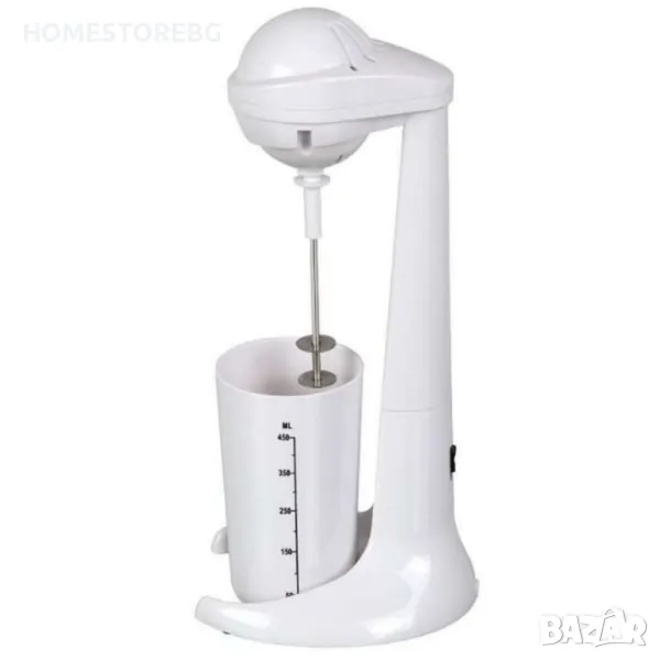 Миксер за фрапе, 100W,  450мл.мерителна чаша, Черен, бял, снимка 1