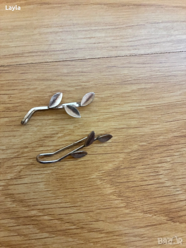 Сребърни обеци, снимка 1