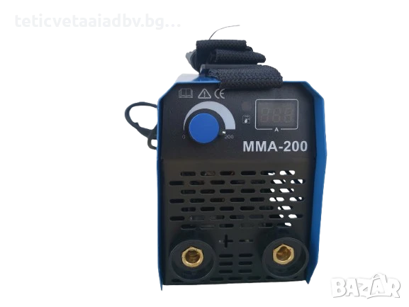 200А мини 2.5 KG Електрожен Инверторен МMA с дигитален дисплей, снимка 1