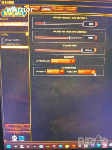 World of Warcraft Steelseries Wireless Mouse, снимка 12 - Клавиатури и мишки - 53682998