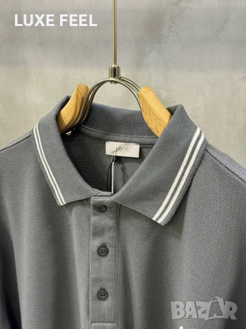 Dior 🔹Мъжка Черна Тениска с Яка , снимка 3 - Тениски - 53699442