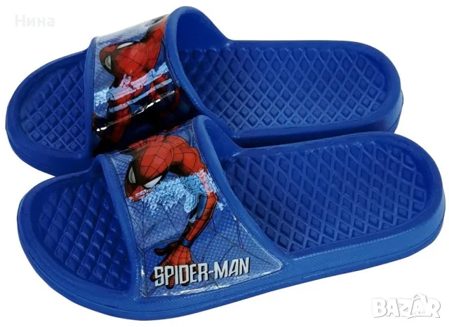 Чехли Spiderman, в син цвят , снимка 4 - Детски сандали и чехли - 48890894