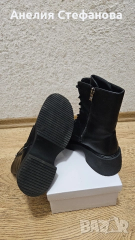 Дамски черни боти , снимка 5 - Дамски боти - 53105871