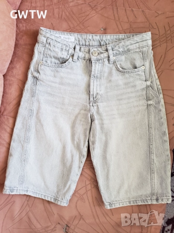 Zara летни бермуди в сиво