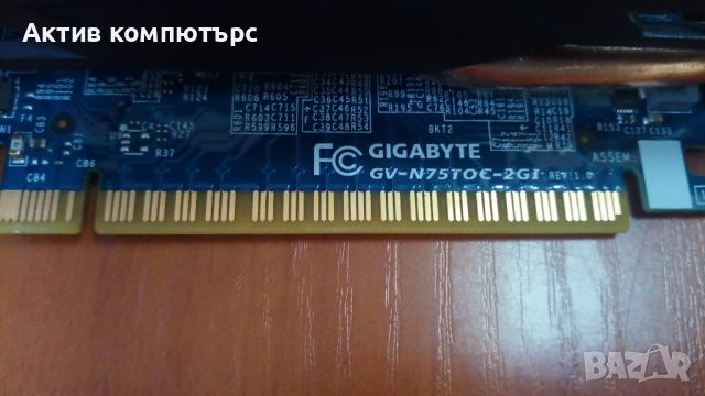 Видеокарта Gigabyte GeForce GTX 750 Ti OC 2048MB GDDR5 128-bit DVI-I DVI-D 2xHDMI, снимка 2 - Видеокарти - 45951121