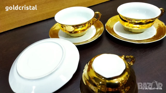 стар български порцелан чаени чаши барок , снимка 8 - Антикварни и старинни предмети - 21899109