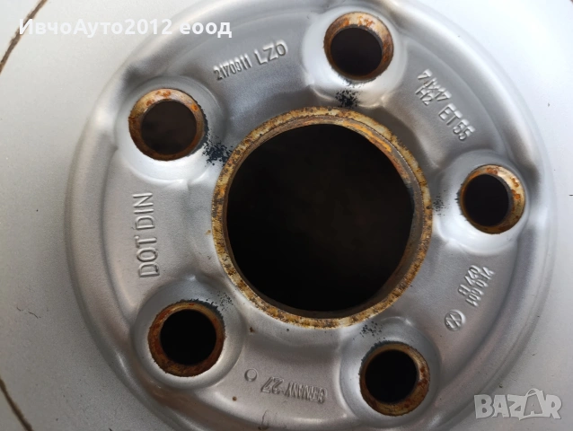 Джанти метални 17 vw transporter T5 T6, снимка 2 - Гуми и джанти - 54219226