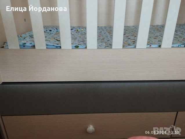 Комбинирана бебешка кошара, снимка 5 - Мебели за детската стая - 54210653