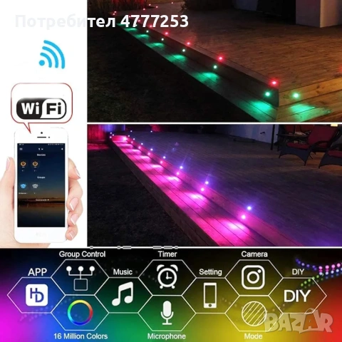 Лед лампи , мини лед осветление за вграждане за външен монтаж, снимка 9 - Външни лампи - 54088484