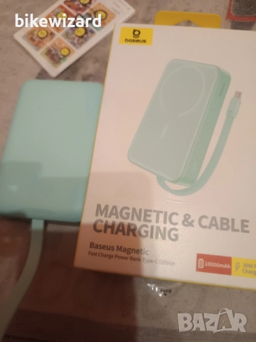 Baseus Magnetic Mini Air Wireless 10000mAh 20W, Fast Charge Powerbank външна батерия НОВА, снимка 9 - Външни батерии - 51749801