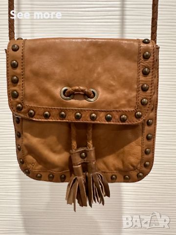 Massimo Dutti чанта Vintage естествена кожа, снимка 1 - Чанти - 45798042