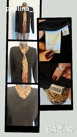 Три различни броя / Дамски пуловер, памук, кашмир, мерино, снимка 3 - Блузи с дълъг ръкав и пуловери - 52301966